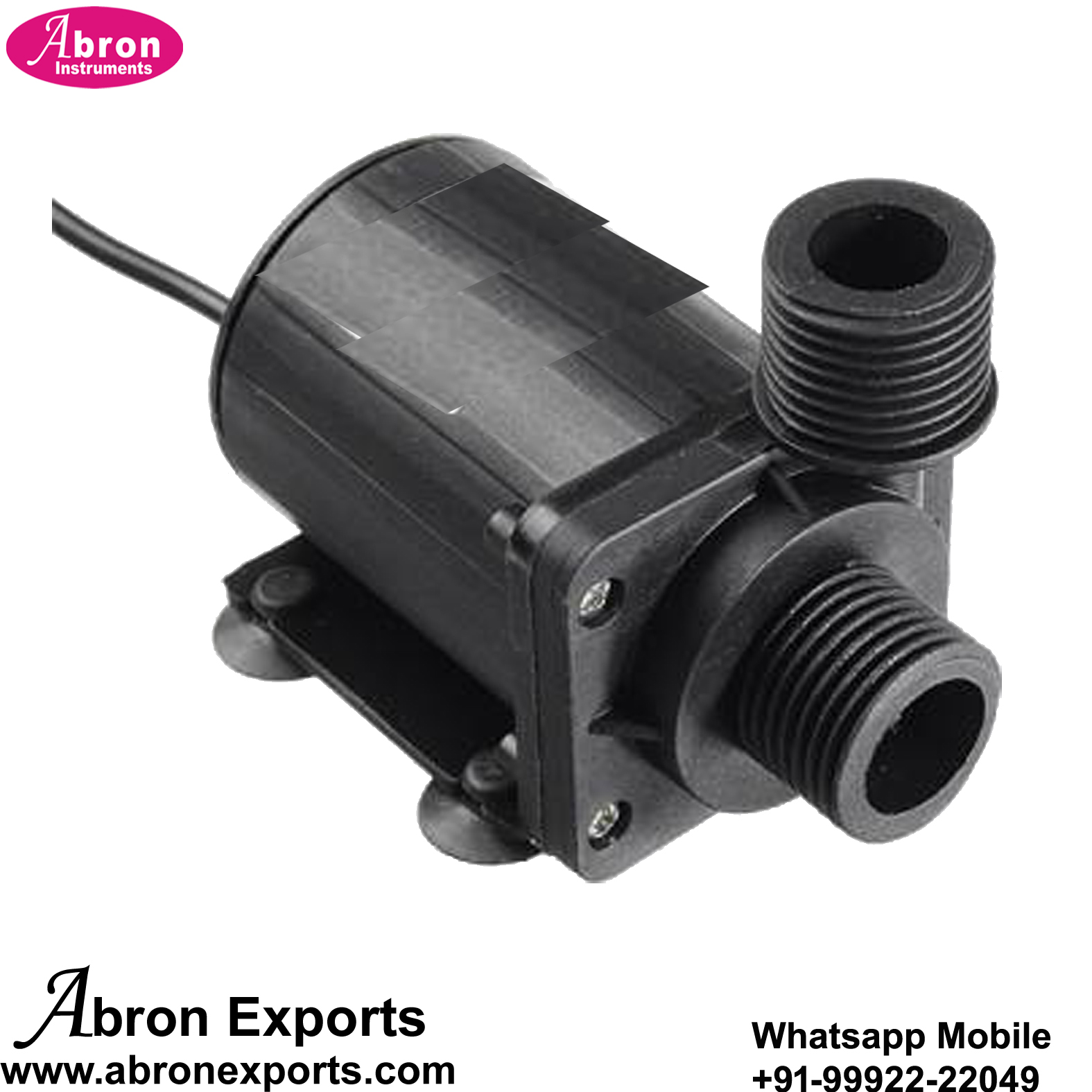 Fish Water Pump Aquarium 12VDC 5M Lift 1000Liter Per Hour Brushless Motor BLD Submersible Pond Tank Garden Abron AG-3152D1T 